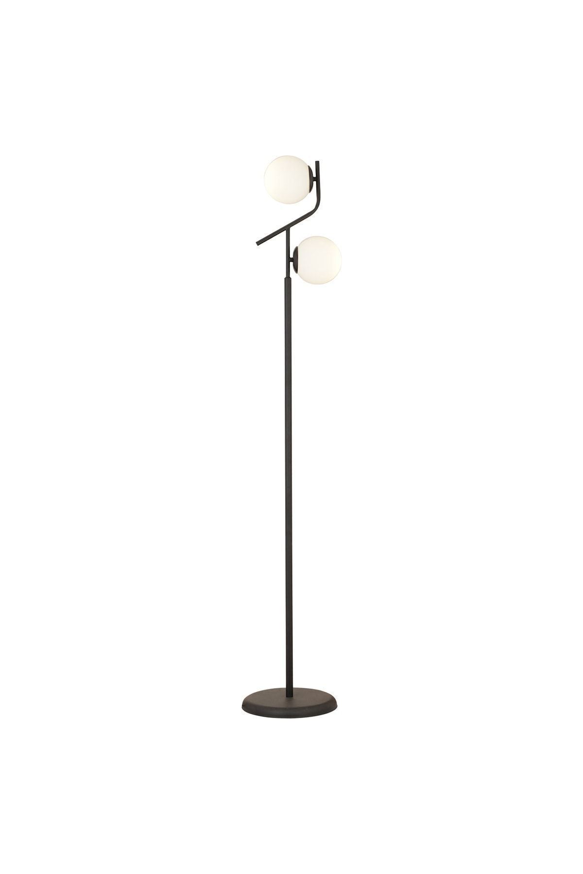 Apliqa Velar Black White Glass Modern Design Metal Floor Lamp 2