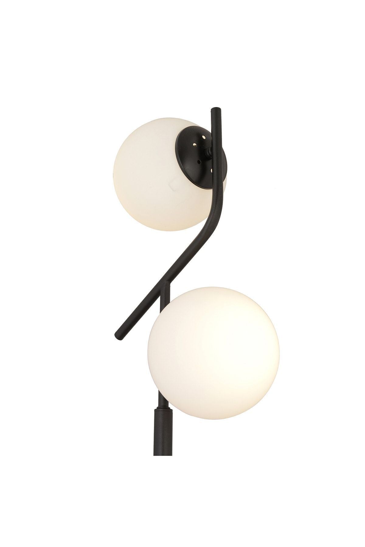 Apliqa Velar Black White Glass Modern Design Metal Floor Lamp 4