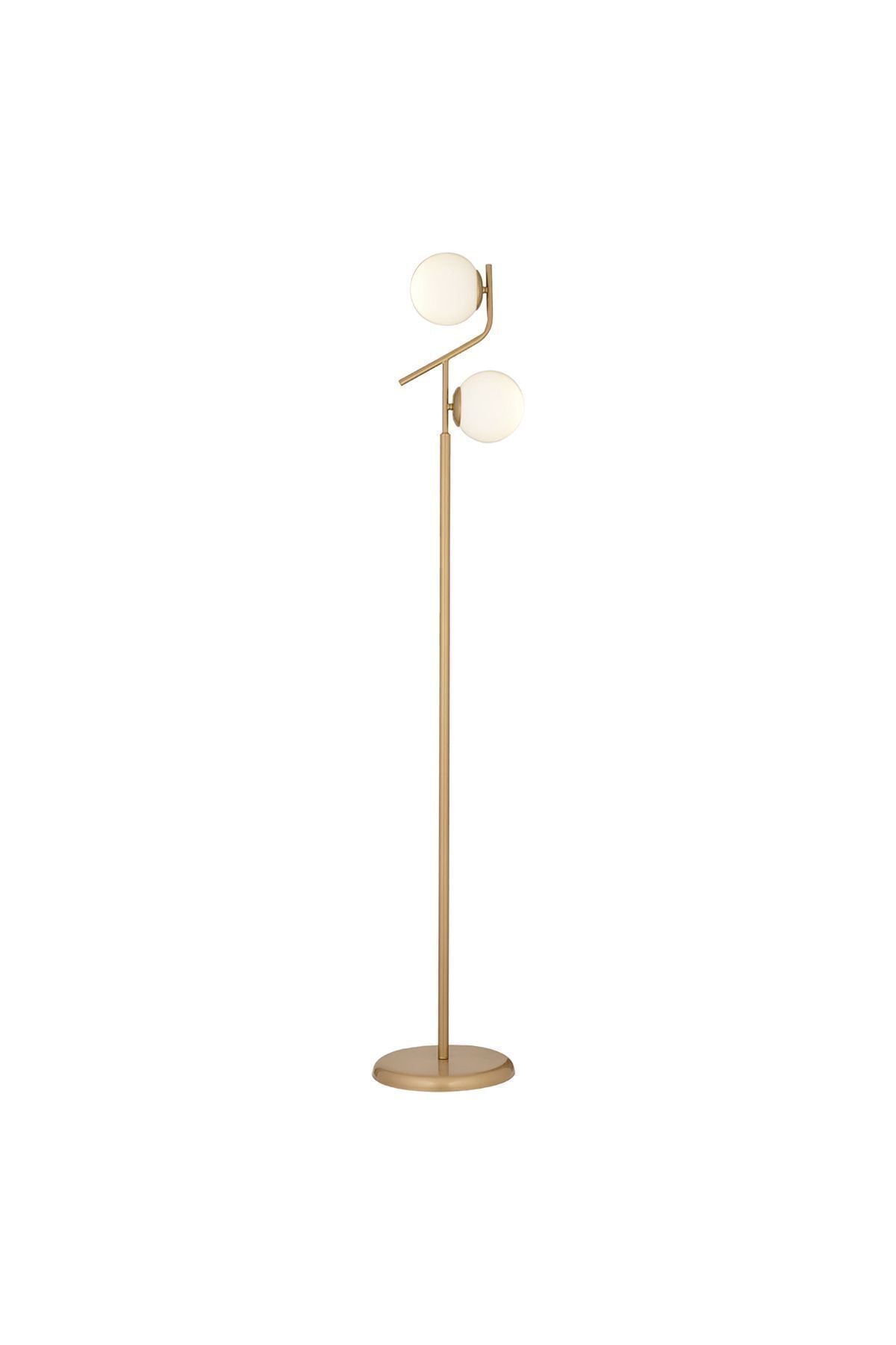 Apliqa Velar Antique White Glass Modern Design Metal Floor Lamp 3