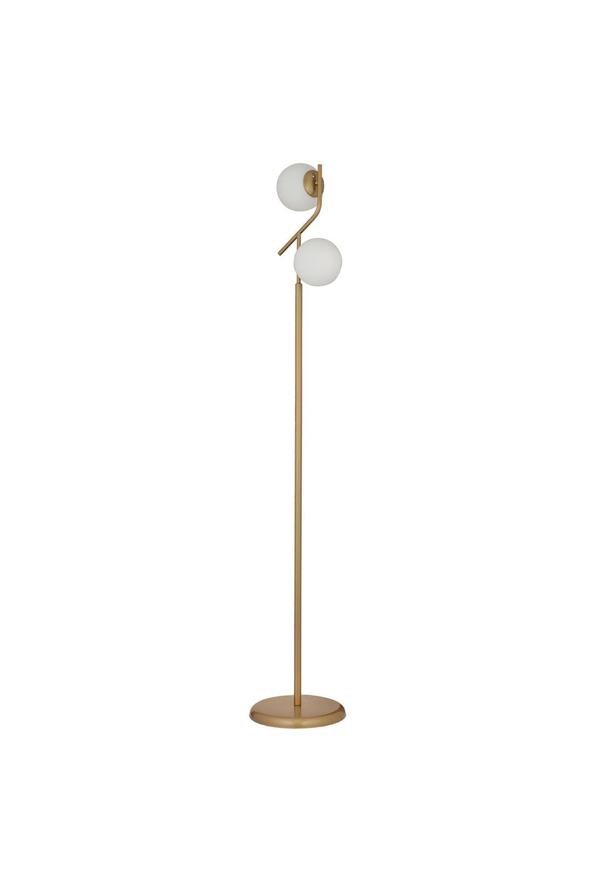 Apliqa Velar Antique White Glass Modern Design Metal Floor Lamp 5