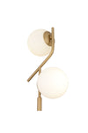 Apliqa Velar Antique White Glass Modern Design Metal Floor Lamp 7