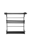 Akın Lux Dual Kitchen Shelf - Black, Spice Rack Stainless Steel 2