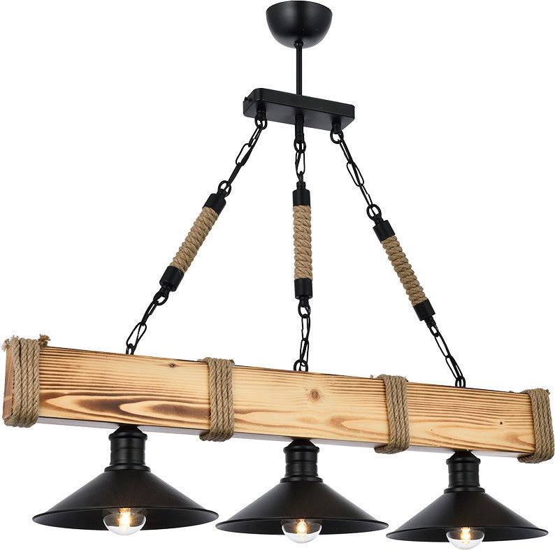 Chandelier Kütük 3Lü Yanık Avize Walnut
Black 890BCN1120 3