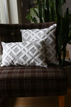 HAMUR Bohemian Special Design Punch Pattern Decorative Pillow Cover Mila Gray 7