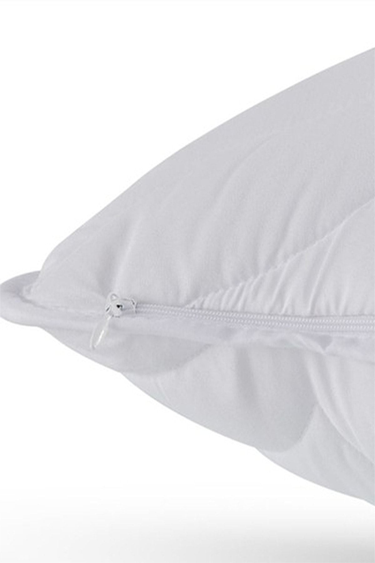 SUVAY Quilted Pillow Protector 6-Pack Cotton Zippered Quilted Pillowcase 3