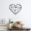 Decorative Metal Wall Accessory Heart Black 891TNL1170 1