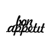 Decorative Metal Wall Accessory Bon Appetit 1 - Black Black 891TNL1359 2