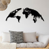 Decorative Metal Wall Accessory World Map Large Black 891TNL1580 1