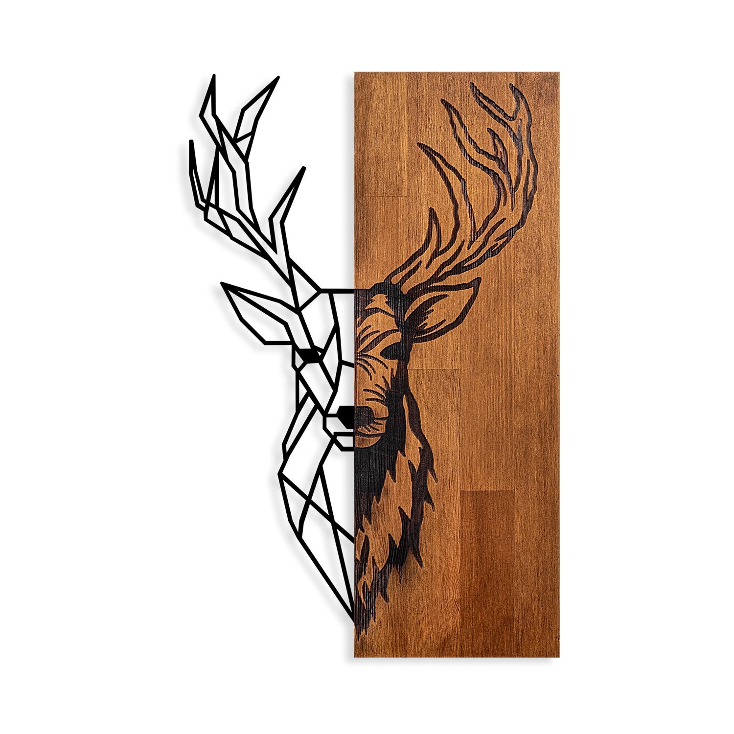 Decorative Wooden Wall Accessory Red Deer 1 Walnut
Black 891TNL2350 6