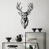 Decorative Metal Wall Accessory Red Deer 2 Black 891TNL2355 1