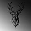 Decorative Metal Wall Accessory Red Deer 2 Black 891TNL2355 4