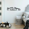 Decorative Metal Wall Accessory McLaren 720S Silhouette Black 891TNL2362 3