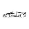 Decorative Metal Wall Accessory McLaren 720S Silhouette Black 891TNL2362 4