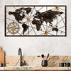 Decorative Metal Wall Accessory World Map Large - 1 Multicolor 891TNL2424 1