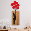 Decorative Wooden Wall Accessory Banksy - 17 Walnut
Black 891TNL3150 1