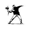 Decorative Metal Wall Accessory Banksy Metal 01 Black 891TNL3589 4