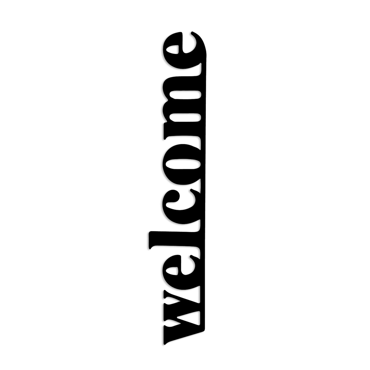 Decorative Metal Wall Accessory Welcome-5 Black 891TNL3598 6