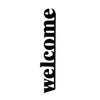 Decorative Metal Wall Accessory Welcome-5 Black 891TNL3598 6