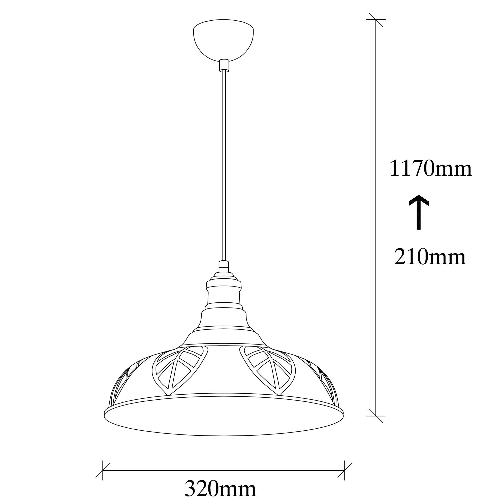 Chandelier Sağlam - 3714 Copper 892OPV1464 3