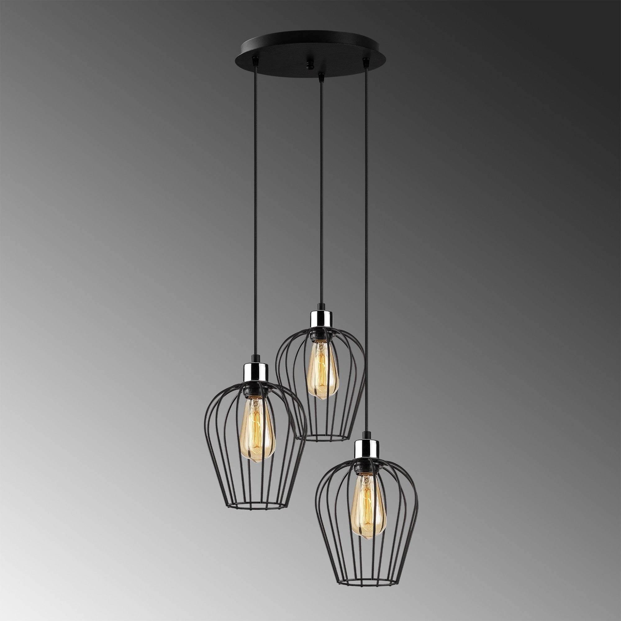 Chandelier Tel - 6706 Black 892OPV1718 4