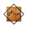 Decorative Wooden Wall Accessory Mountain 2 Walnut
Black 899SKL2129 2