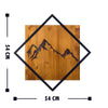 Decorative Wooden Wall Accessory Mountain 2 Walnut
Black 899SKL2129 3