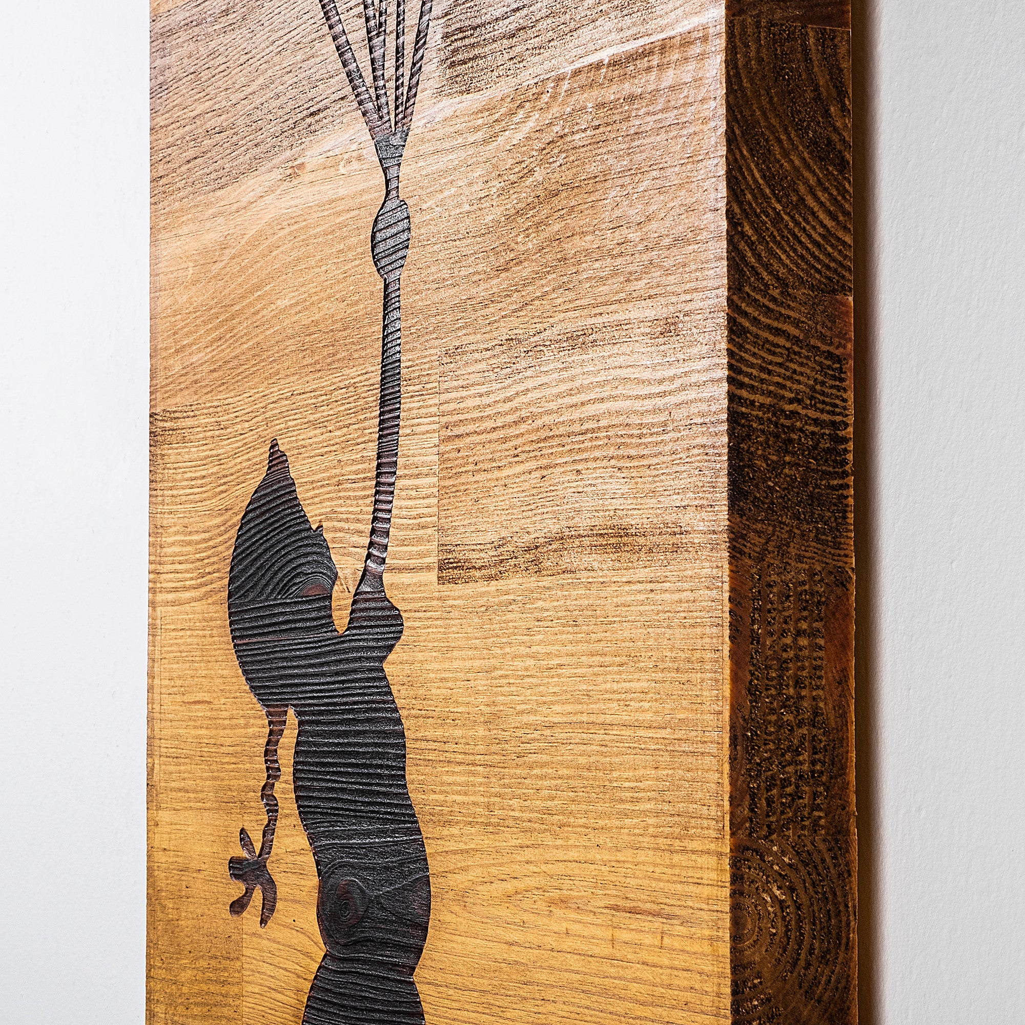 Decorative Wooden Wall Accessory Chıld And Balloons Black 899SKL2156 8