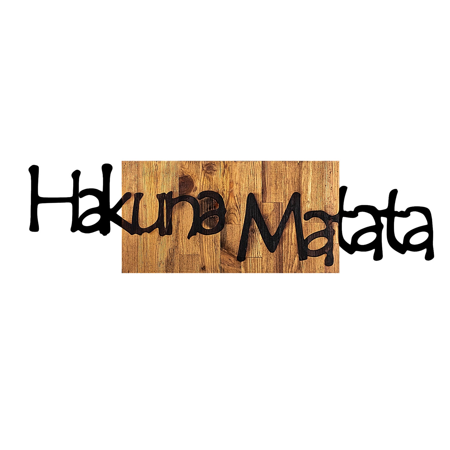 Decorative Wooden Wall Accessory Hakuna Matata 4 Black
Light Walnut 899SKL2202 4