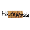 Decorative Wooden Wall Accessory Hakuna Matata 4 Black
Light Walnut 899SKL2202 4