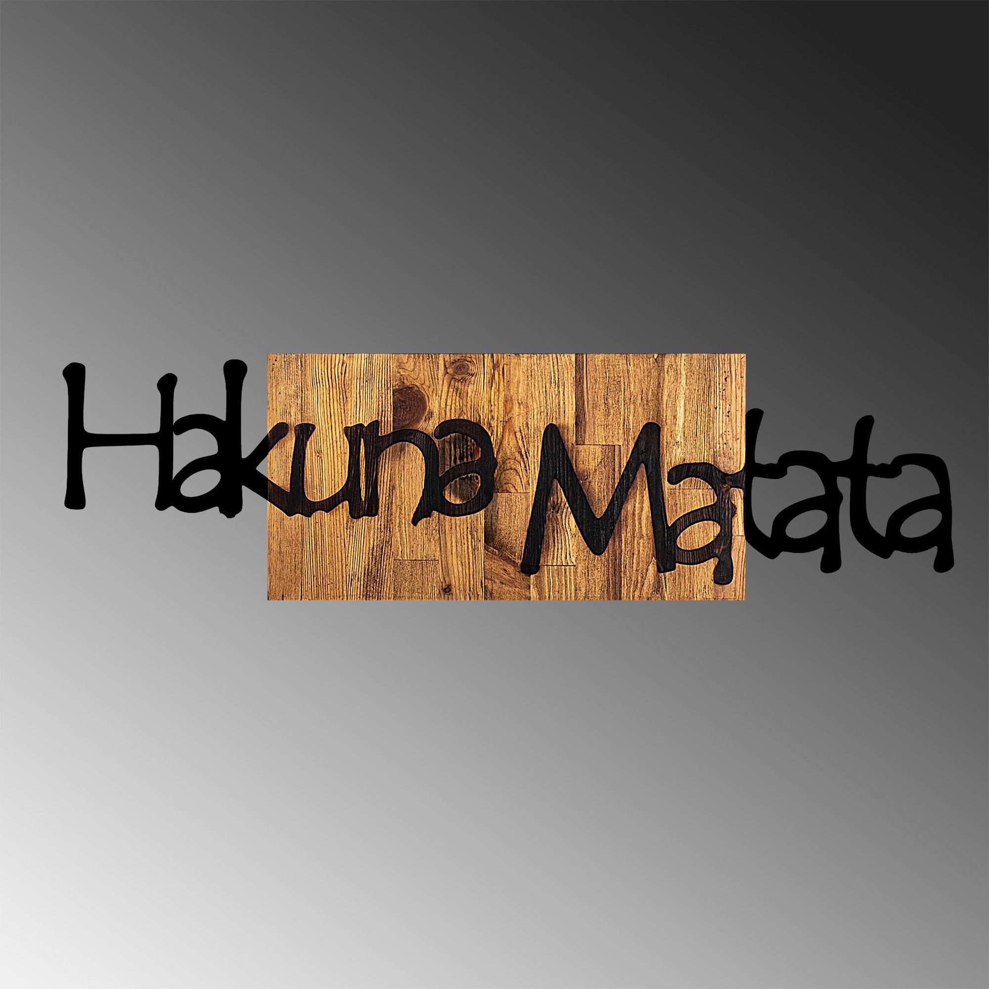 Decorative Wooden Wall Accessory Hakuna Matata 4 Black
Light Walnut 899SKL2202 5