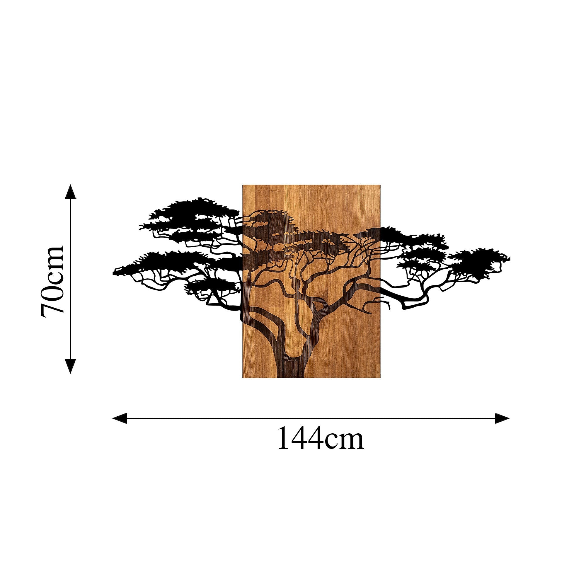 Decorative Wooden Wall Accessory Acacia Tree - 329 Black
Walnut 899SKL2316 8