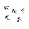 Decorative Metal Wall Accessory Swallows - 303 Black 899SKL2369 5