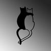 Decorative Metal Wall Accessory Love Cats - 478 Black 899SKL2513 5