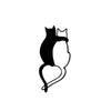 Decorative Metal Wall Accessory Love Cats - 478 Black 899SKL2513 7