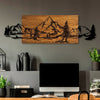 Decorative Wooden Wall Accessory Mountain Range Walnut
Black 899SKL2611 1