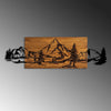 Decorative Wooden Wall Accessory Mountain Range Walnut
Black 899SKL2611 4