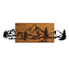 Decorative Wooden Wall Accessory Mountain Range Walnut
Black 899SKL2611 5