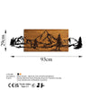 Decorative Wooden Wall Accessory Mountain Range Walnut
Black 899SKL2611 6