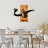 Decorative Wooden Wall Accessory Banksy - Flower Thrower Walnut
Black 899SKL2692 3