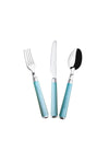 Karaca Freya Green 18-Piece 6-Person Dessert Fork Spoon Knife Set 2