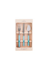 Karaca Freya Green 18-Piece 6-Person Dessert Fork Spoon Knife Set 7