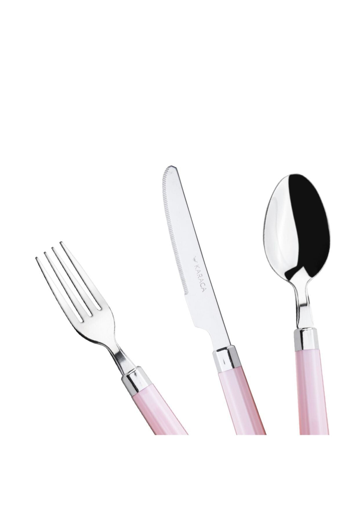 Karaca Freya Pink 18-Piece Dessert Cutlery Set for 6 People 3