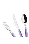 Karaca Freya Purple 18 Piece 6 Person Dessert Fork Spoon Knife Set 3