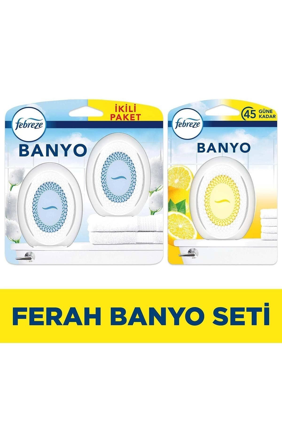 Febreze Air Freshener Bathroom Room Scent 2-Pack Clean Sheets Freshness Lemon Scent 1