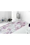 Sarar Jel Non-Slip Base Washable Soft Surface Cut Carpet Runner As-013 Purple 2