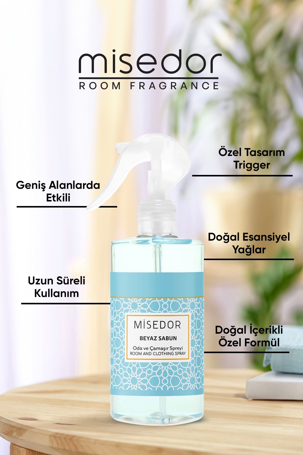 Misedor 2 Li Set Beyaz Sabun Oda Kokusu 330 ml Msd825166 4