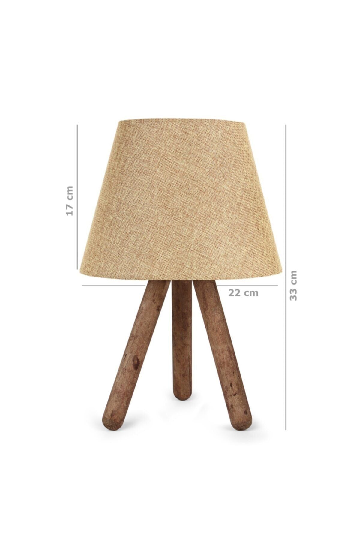 Art&Gift North Home Wooden Leg Lamp with Fabric Shade 2-Pack 2