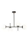 Apliqa Günay 4-Lamp Black Modern Kitchen Dining Table Ceiling Light for Bedroom and Living Room 3