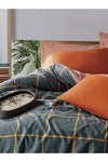 Cotton Box Modern Double Duvet Cover Set Stark Cinnamon 2