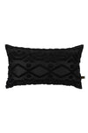 HAMUR Bohem Special Design Punch Pattern Rectangular Decorative Cushion Cover Letta Black 3